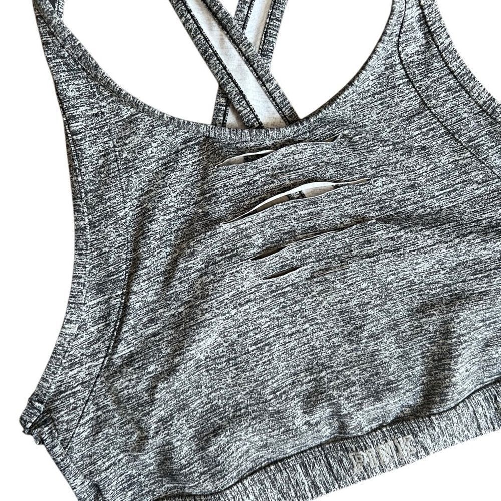 Pink Victoria’s Secret Women's Athletic Crop Top sports bra Size Small